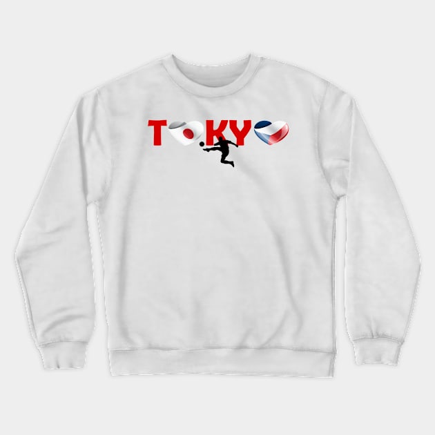 Sports, Football, Czechia in Tokyo! Crewneck Sweatshirt by ArtDesignDE